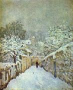 Schnee in Louveciennes Alfred Sisley